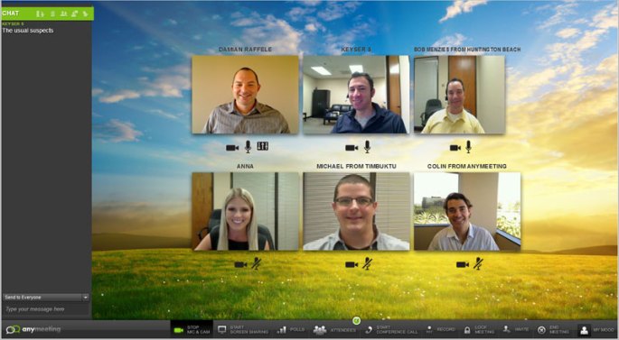 Video conference with up to 6 people